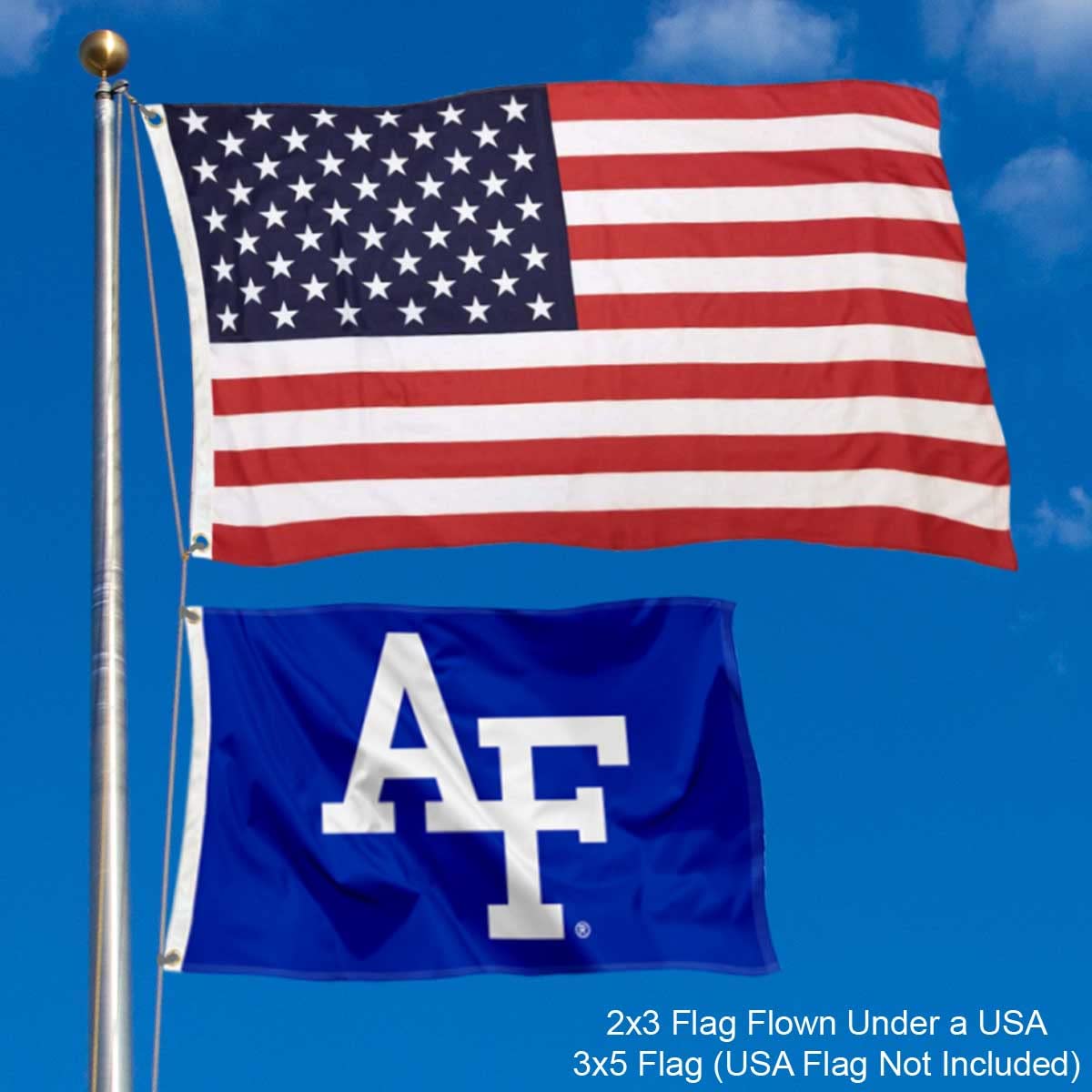 College Flags & Banners Co. Air Force Falcons Small 2x3 Foot Flag - Sports Collectibles, Sports Memorabilia, Sports Fan Shop, Sports Gifts