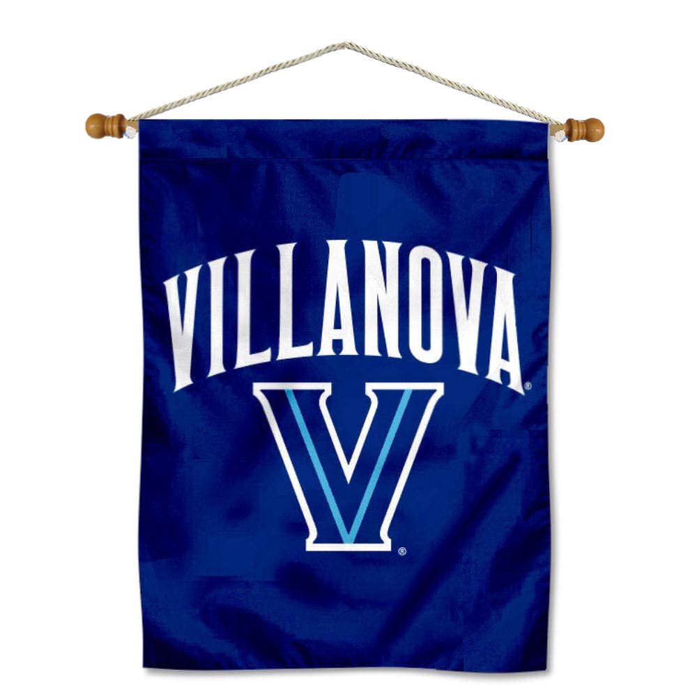 Villanova Wildcats Logo House Flag and Wood Banner Pole Set - Sports Collectibles, Sports Memorabilia, Sports Fan Shop, Sports Gifts