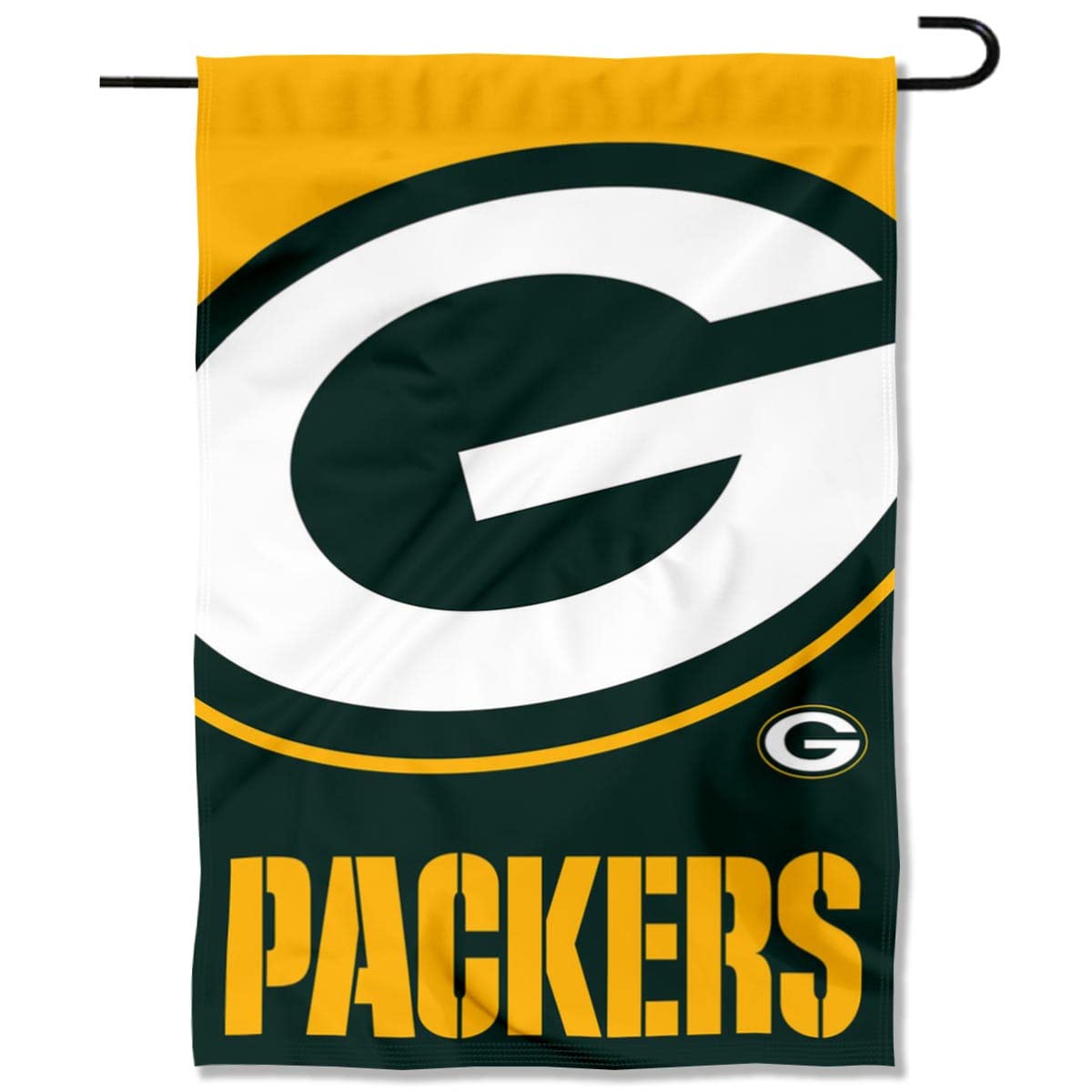 WinCraft Green Bay Packers Large Logo Double Sided Garden Banner Flag - Sports Collectibles, Sports Memorabilia, Sports Fan Shop, Sports Gifts