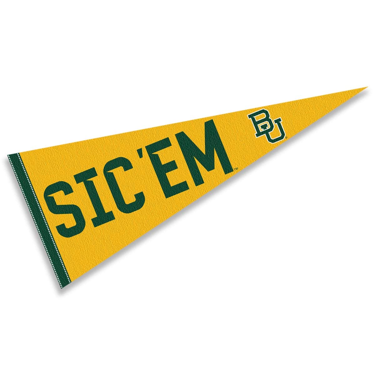 College Flags & Banners Co. Baylor Sic Em Bears Pennant - Sports Collectibles, Sports Memorabilia, Sports Fan Shop, Sports Gifts