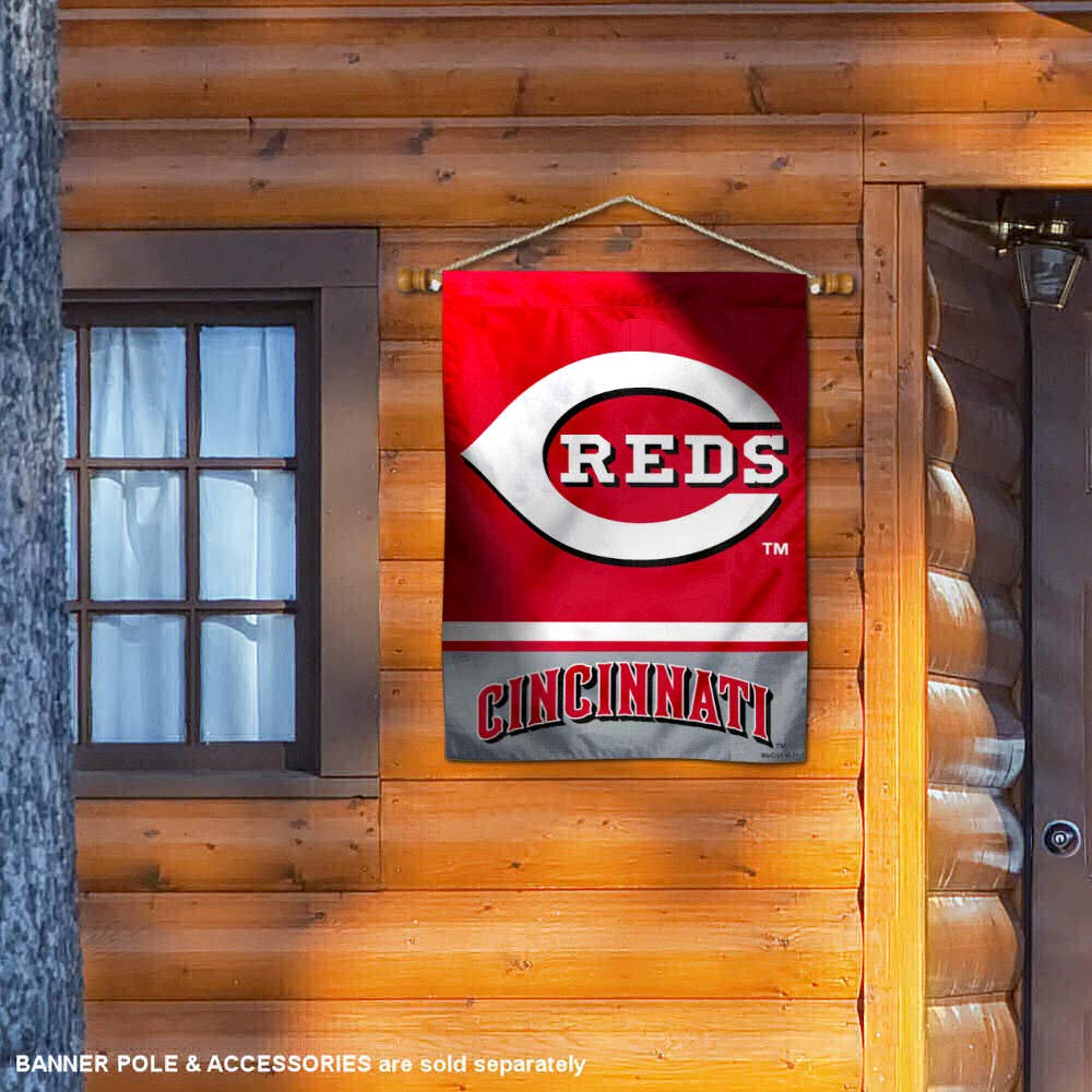 Cincinnati Reds Double Sided House Flag - Sports Collectibles, Sports Memorabilia, Sports Fan Shop, Sports Gifts