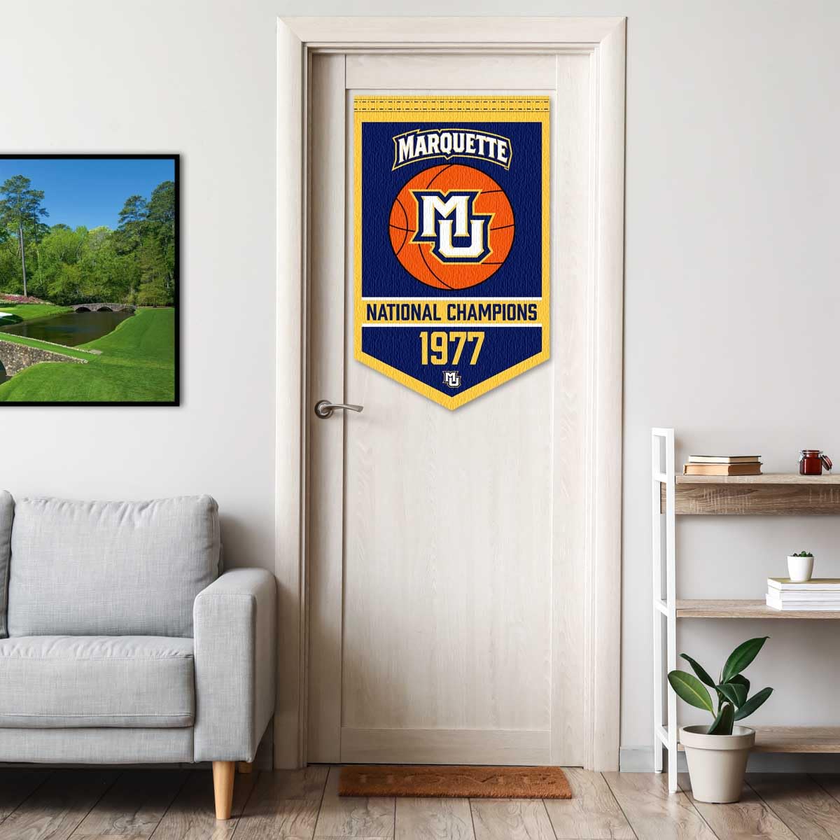 Marquette Golden Eagles Basketball National Champions Banner - Sports Collectibles, Sports Memorabilia, Sports Fan Shop, Sports Gifts