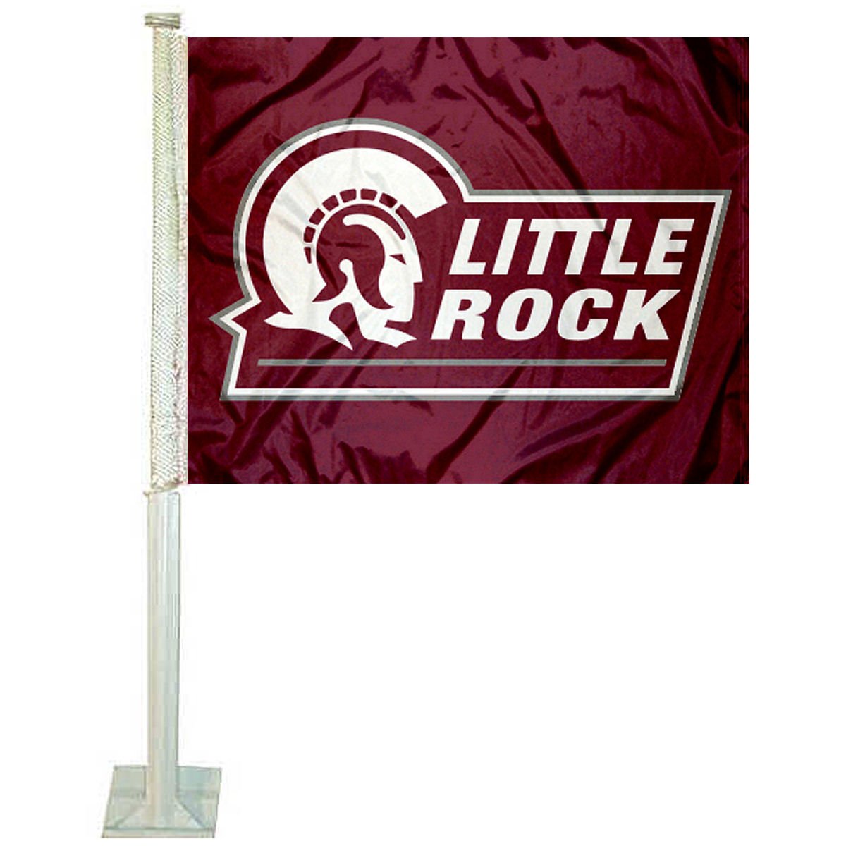 College Flags & Banners Co. Arkansas Little Rock Trojans Car Flag - Sports Collectibles, Sports Memorabilia, Sports Fan Shop, Sports Gifts