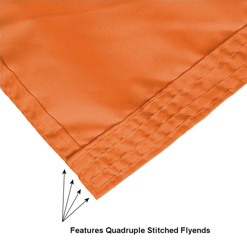 College Flags & Banners Co. Auburn Orange Flag with Pole and Bracket Complete Set - Sports Collectibles, Sports Memorabilia, Sports Fan Shop, Sports Gifts