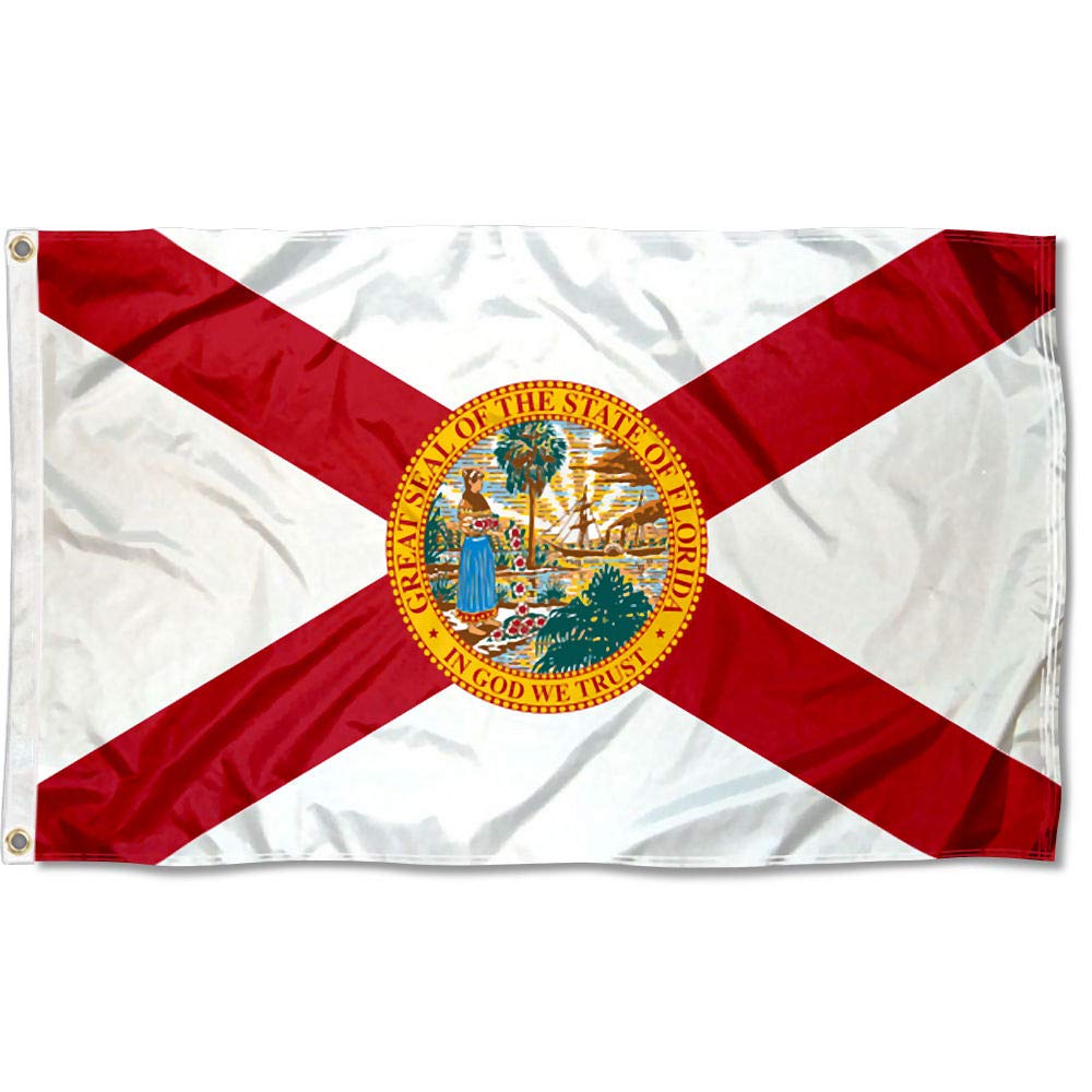 Sports Flags Pennants Company State of Florida Flag 3x5 Foot Banner - Sports Collectibles, Sports Memorabilia, Sports Fan Shop, Sports Gifts