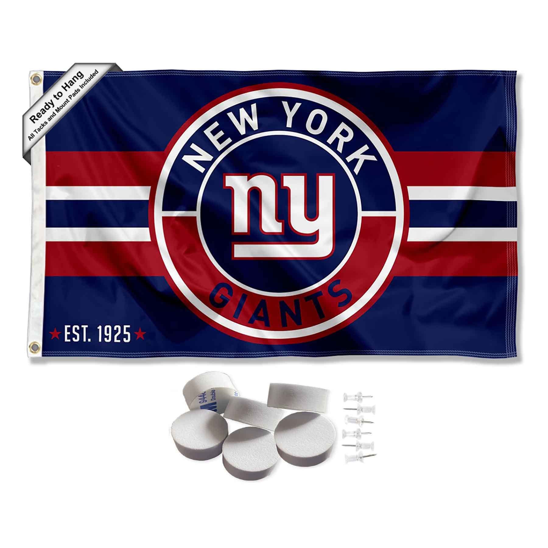 New York Giants Patch Button Banner and Tapestry Wall Tack Pads - Sports Collectibles, Sports Memorabilia, Sports Fan Shop, Sports Gifts