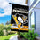 WinCraft Penguins Banner House Flag and 5 Foot Flagpole Set - Sports Collectibles, Sports Memorabilia, Sports Fan Shop, Sports Gifts
