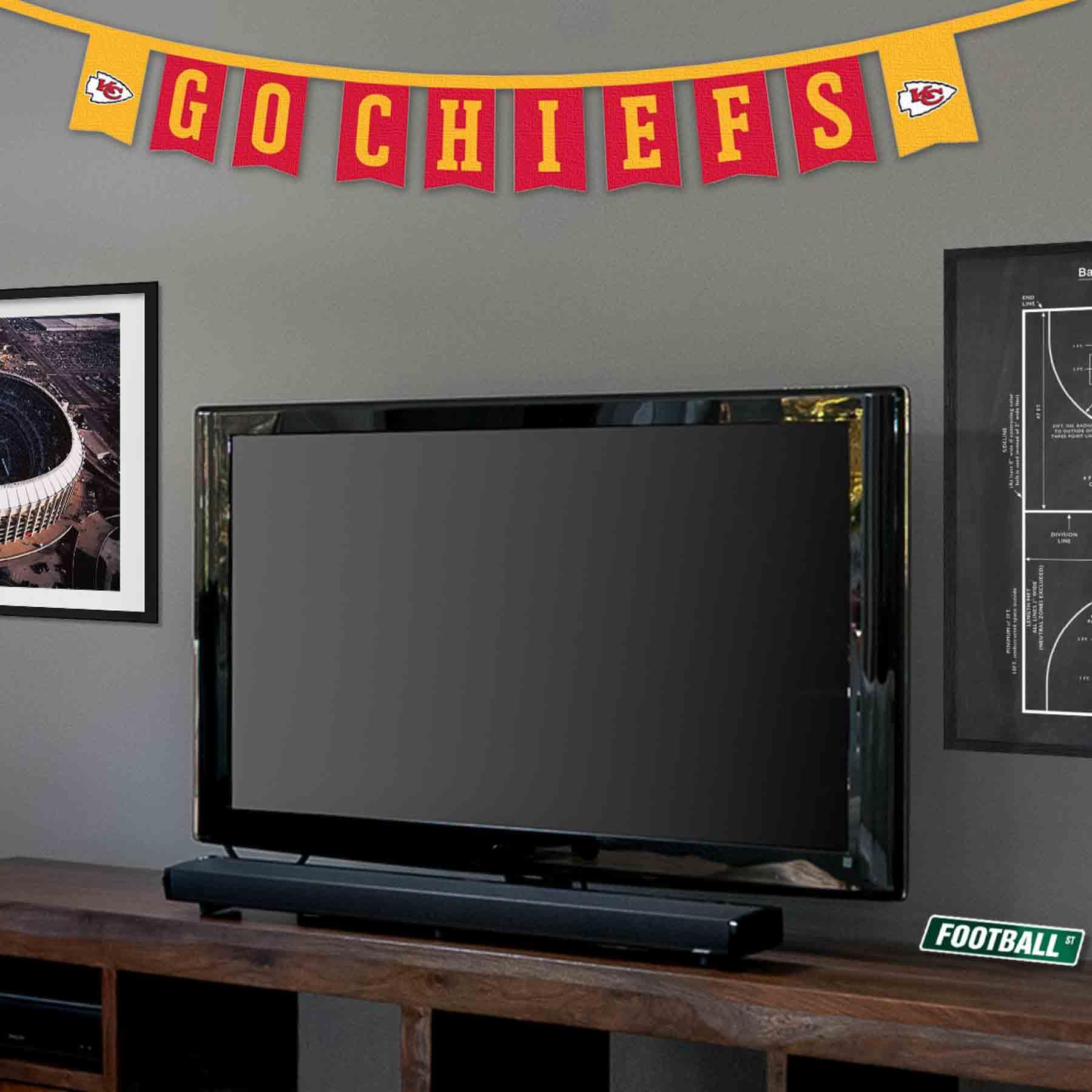 WinCraft Kansas City Chiefs Banner String Pennant Flags - Sports Collectibles, Sports Memorabilia, Sports Fan Shop, Sports Gifts