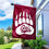 College Flags & Banners Co. Montana Griz Logo House Flag with Flag Pole Set - Sports Collectibles, Sports Memorabilia, Sports Fan Shop, Sports Gifts