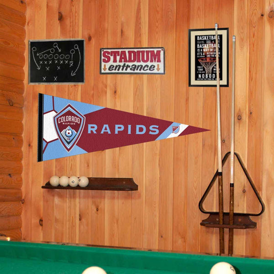 WinCraft Colorado Rapids Pennant Flag Banner - Sports Collectibles, Sports Memorabilia, Sports Fan Shop, Sports Gifts