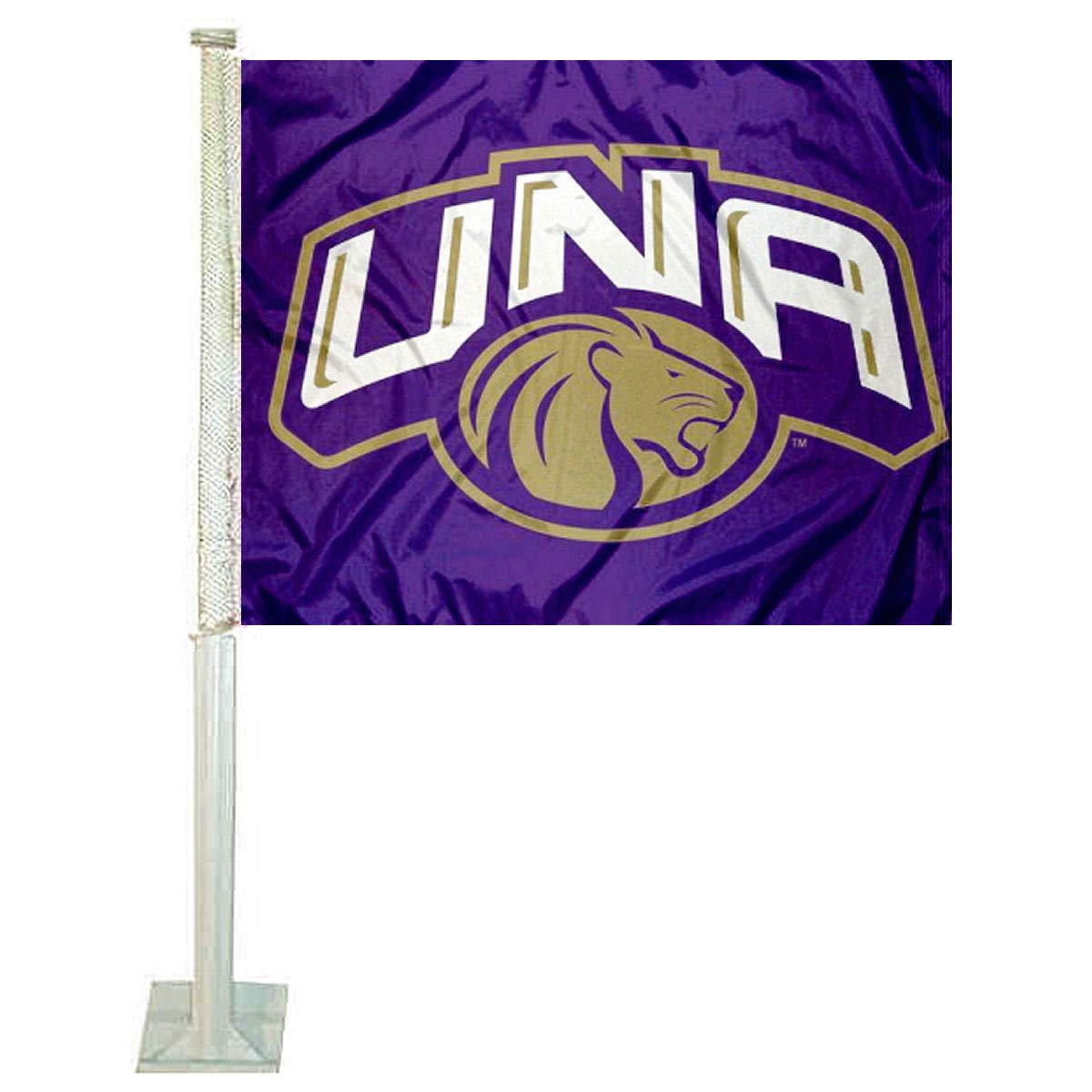 College Flags & Banners Co. North Alabama Lions Car Flag - Sports Collectibles, Sports Memorabilia, Sports Fan Shop, Sports Gifts