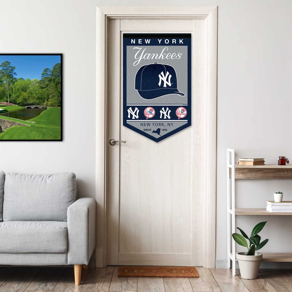 WinCraft NY Yankees Heritage History Banner Pennant - Sports Collectibles, Sports Memorabilia, Sports Fan Shop, Sports Gifts