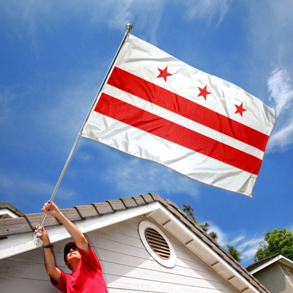 Sports Flags Pennants Company Washington DC Flag 3x5 Foot Banner - Sports Collectibles, Sports Memorabilia, Sports Fan Shop, Sports Gifts