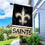 WinCraft Saints Banner House Flag and 5 Foot Flagpole Set - Sports Collectibles, Sports Memorabilia, Sports Fan Shop, Sports Gifts
