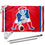 WinCraft New England Patriots Pat Patriot Flag Pole and Bracket Kit - Sports Collectibles, Sports Memorabilia, Sports Fan Shop, Sports Gifts