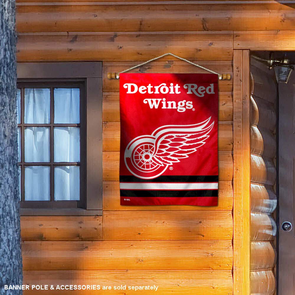 Detroit Red Wings Two Sided House Flag - Sports Collectibles, Sports Memorabilia, Sports Fan Shop, Sports Gifts
