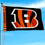 Cincinnati Bengals Printed Header 3x5 Foot Banner Flag - Sports Collectibles, Sports Memorabilia, Sports Fan Shop, Sports Gifts