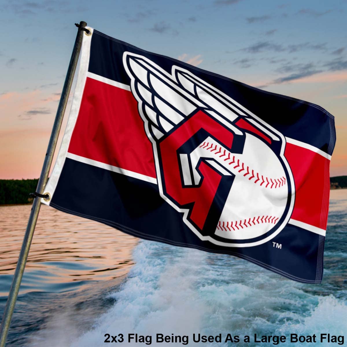 WinCraft Cleveland Baseball 2x3 Foot Small Flag - Sports Collectibles, Sports Memorabilia, Sports Fan Shop, Sports Gifts