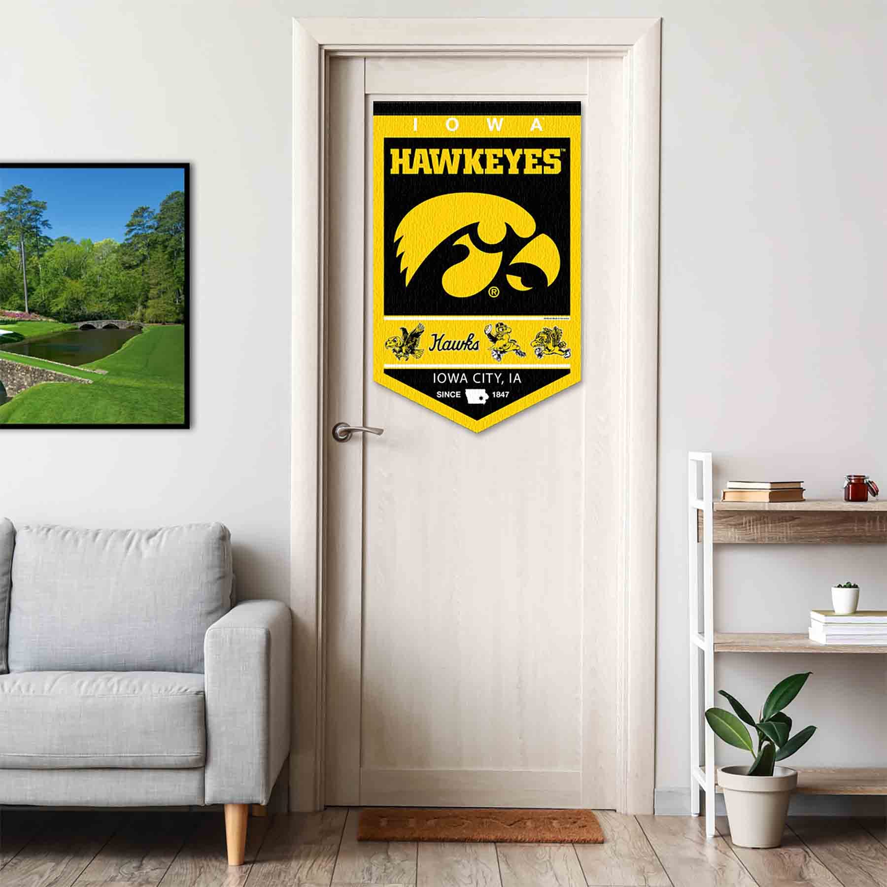 College Flags & Banners Co. Hawkeyes Heritage History Banner Pennant - Sports Collectibles, Sports Memorabilia, Sports Fan Shop, Sports Gifts