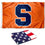 Syracuse Flag and USA 3x5 Flag Set - Sports Collectibles, Sports Memorabilia, Sports Fan Shop, Sports Gifts