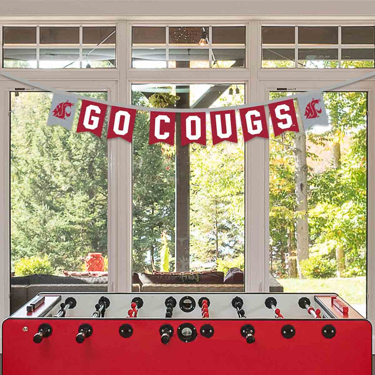 Washington State Cougars Banner String Pennant Flags - Sports Collectibles, Sports Memorabilia, Sports Fan Shop, Sports Gifts