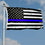 Sports Flags Pennants Company Police Thin Line Flag 3x5 Foot Banner - Sports Collectibles, Sports Memorabilia, Sports Fan Shop, Sports Gifts