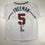 Autographed/Signed Freddie Freeman Atlanta White Baseball Jersey JSA COA