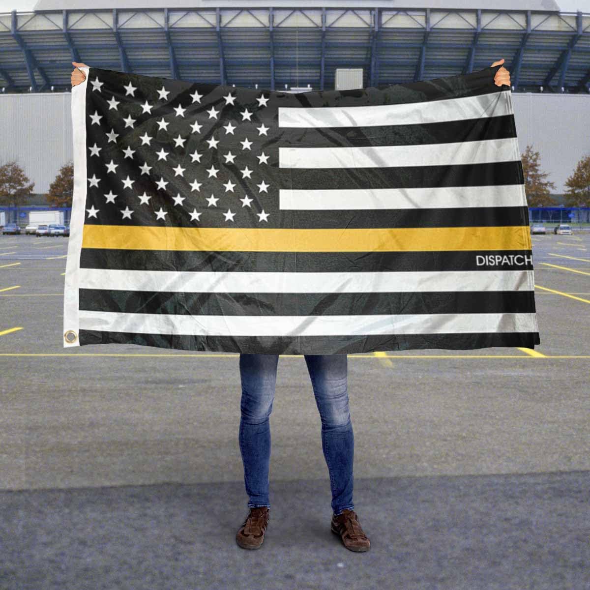 Sports Flags Pennants Company Dispatch Thin Line Flag 3x5 Foot Banner - Sports Collectibles, Sports Memorabilia, Sports Fan Shop, Sports Gifts