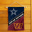 WinCraft House Divided Cowboys and Commanders Double Sided Garden Flag - Sports Collectibles, Sports Memorabilia, Sports Fan Shop, Sports Gifts