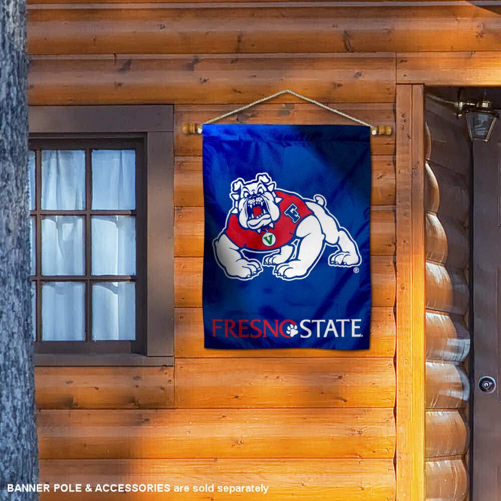 Fresno State Bulldogs House Flag Banner - Sports Collectibles, Sports Memorabilia, Sports Fan Shop, Sports Gifts