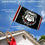 College Flags & Banners Co. Georgia Bulldogs Stripes Flag with Pole and Bracket Kit - Sports Collectibles, Sports Memorabilia, Sports Fan Shop, Sports Gifts