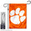 College Flags & Banners Co. Clemson Tigers Paw Garden Banner Flag with Stand Pole Holder - Sports Collectibles, Sports Memorabilia, Sports Fan Shop, Sports Gifts