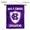 College Flags & Banners Co. Holy Cross Crusaders Shield House Flag and Wood Banner Pole Set - Sports Collectibles, Sports Memorabilia, Sports Fan Shop, Sports Gifts