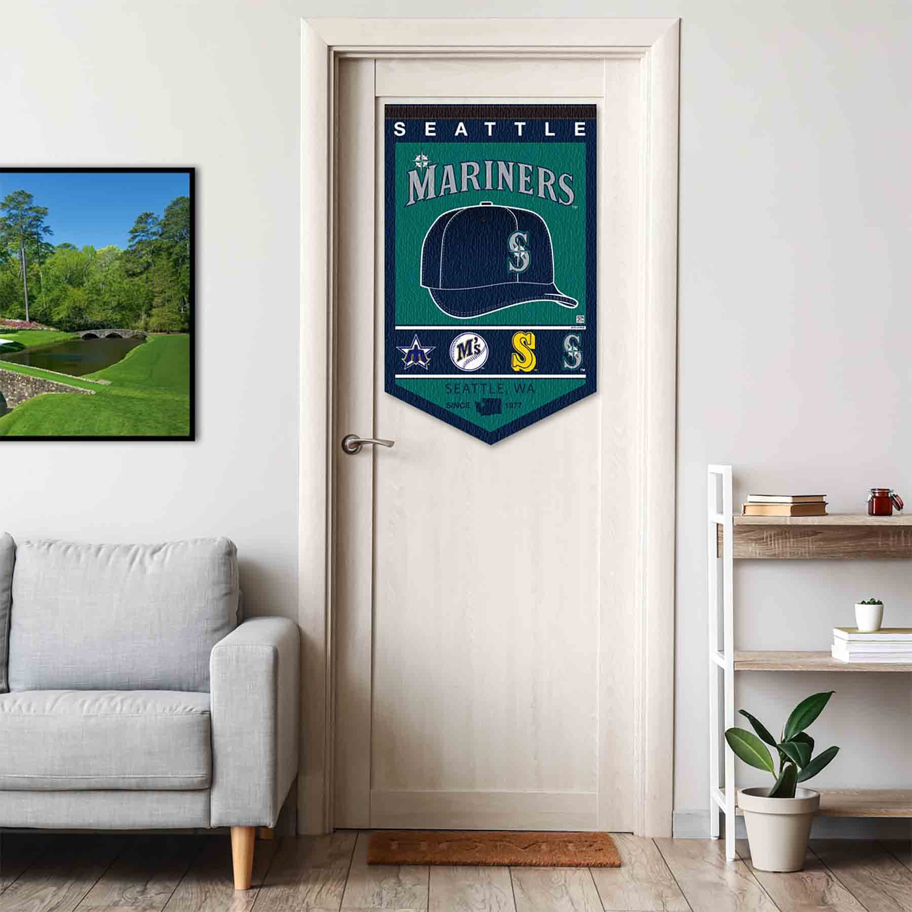 WinCraft Seattle Mariners Heritage History Banner Pennant - Sports Collectibles, Sports Memorabilia, Sports Fan Shop, Sports Gifts