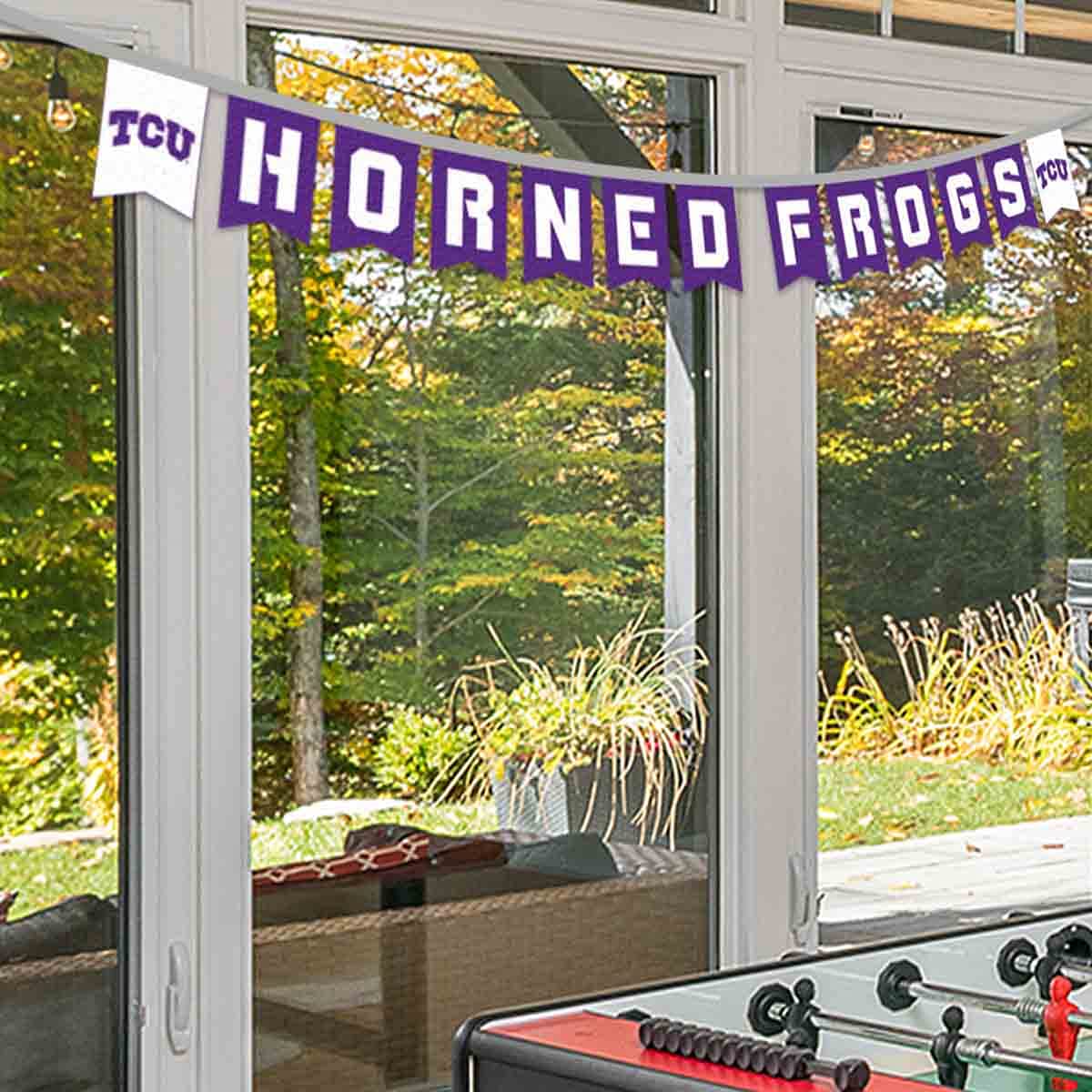 Texas Christian Horned Frogs Banner String Pennant Flags - Sports Collectibles, Sports Memorabilia, Sports Fan Shop, Sports Gifts