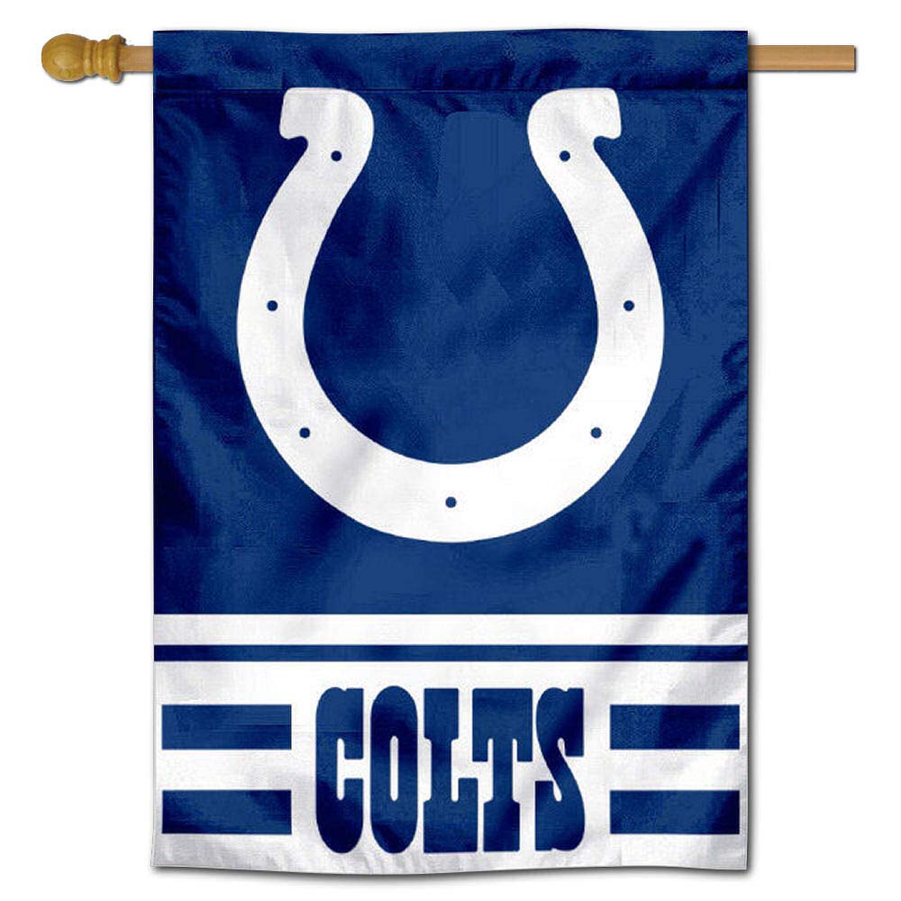 WinCraft Indianapolis Colts Two Sided House Flag - Sports Collectibles, Sports Memorabilia, Sports Fan Shop, Sports Gifts