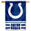 WinCraft Indianapolis Colts Two Sided House Flag - Sports Collectibles, Sports Memorabilia, Sports Fan Shop, Sports Gifts