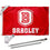 College Flags & Banners Co. Bradley Braves Logo Outdoor Flag and Pole Bracket Mount Bundle - Sports Collectibles, Sports Memorabilia, Sports Fan Shop, Sports Gifts