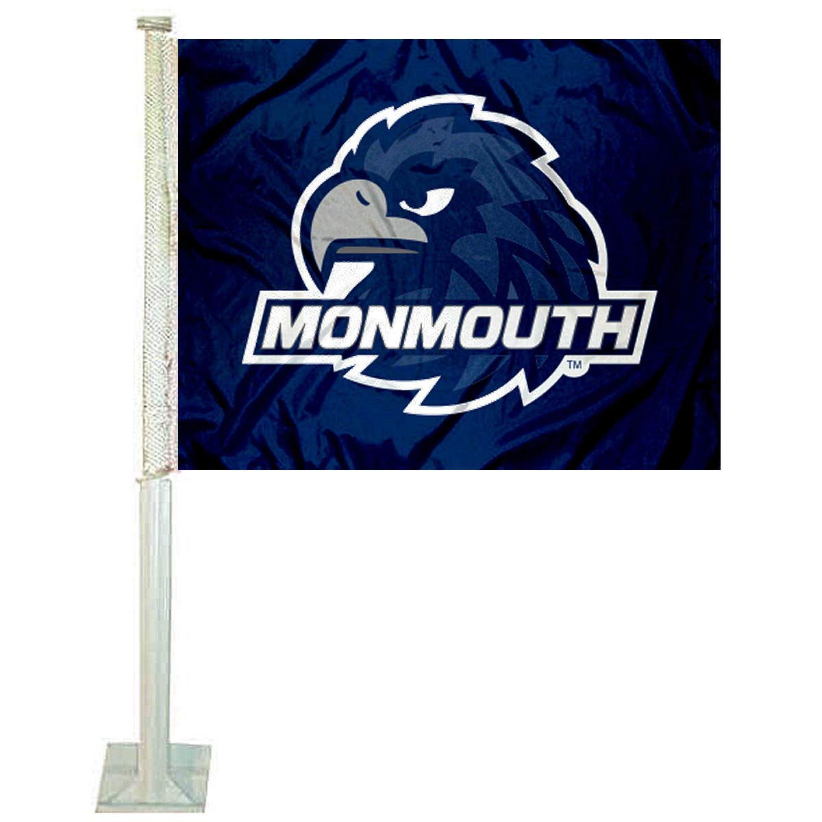 College Flags & Banners Co. Monmouth Hawks Car Flag - Sports Collectibles, Sports Memorabilia, Sports Fan Shop, Sports Gifts