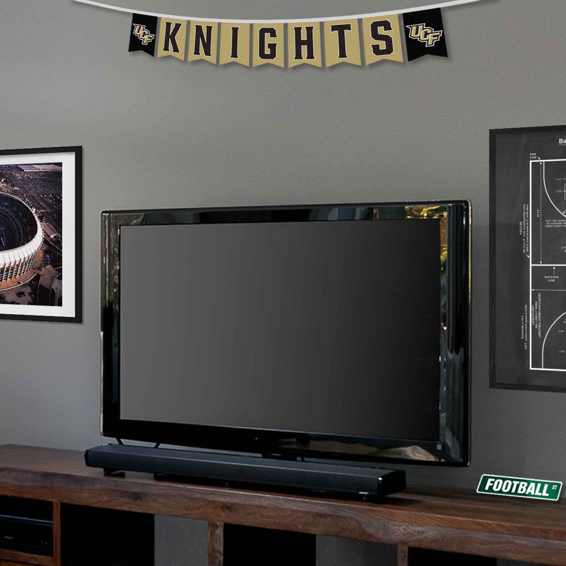 Central Florida Knights Banner String Pennant Flags - Sports Collectibles, Sports Memorabilia, Sports Fan Shop, Sports Gifts