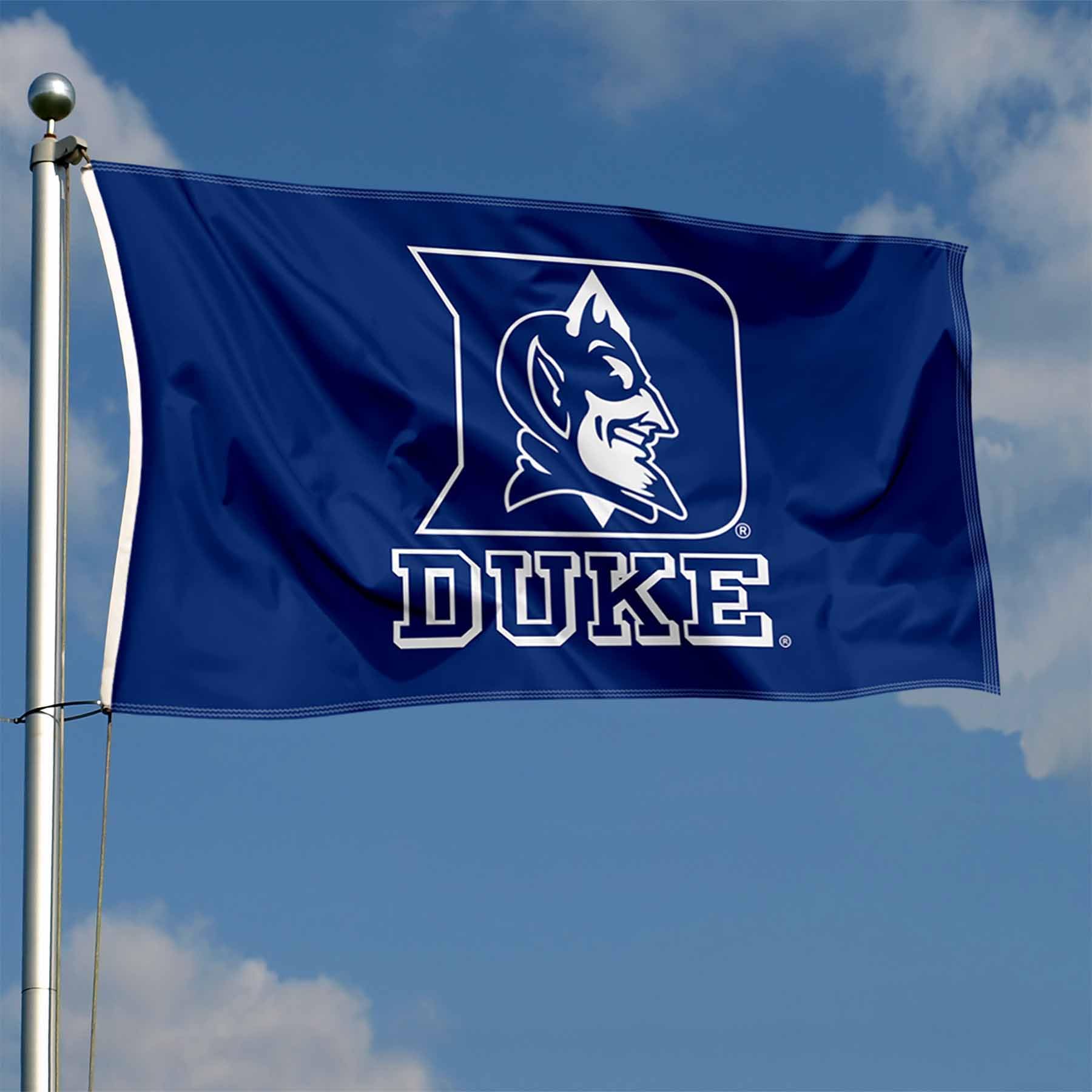 Duke Blue Devils Primary Logo Large Grommet Banner Flag - Sports Collectibles, Sports Memorabilia, Sports Fan Shop, Sports Gifts