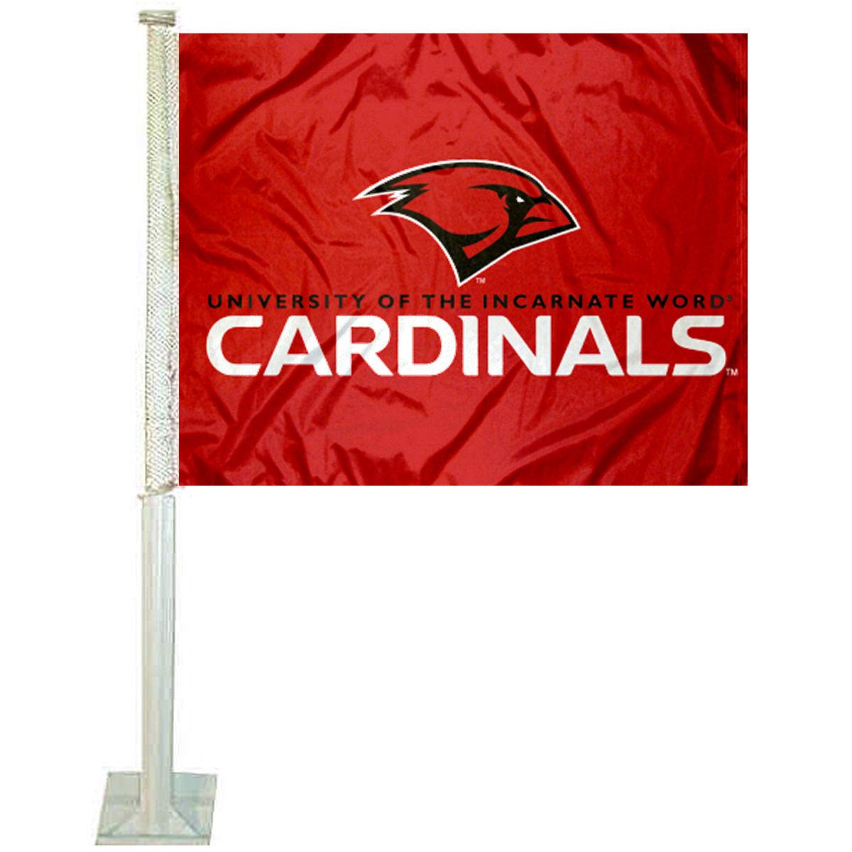 College Flags & Banners Co. Incarnate Word Cardinals Car Flag - Sports Collectibles, Sports Memorabilia, Sports Fan Shop, Sports Gifts