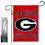 Georgia Bulldogs Dual Logo Garden Banner Flag with Stand Pole Holder - Sports Collectibles, Sports Memorabilia, Sports Fan Shop, Sports Gifts