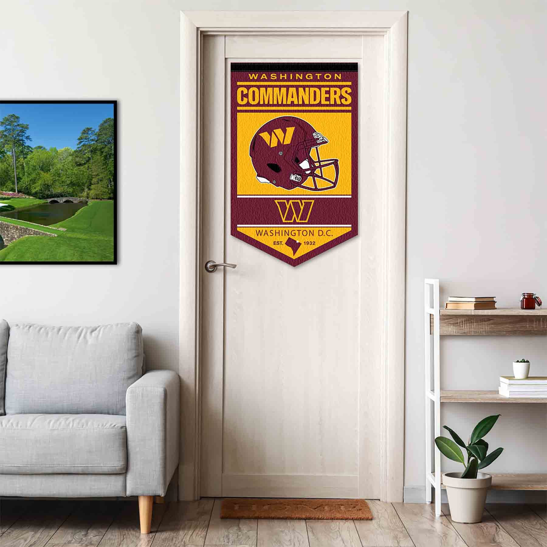 WinCraft Washington Commanders Heritage History Banner Pennant - Sports Collectibles, Sports Memorabilia, Sports Fan Shop, Sports Gifts