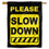 Sports Flags Pennants Company Please Slow Down Banner Flag for Speeding Drivers - Sports Collectibles, Sports Memorabilia, Sports Fan Shop, Sports Gifts