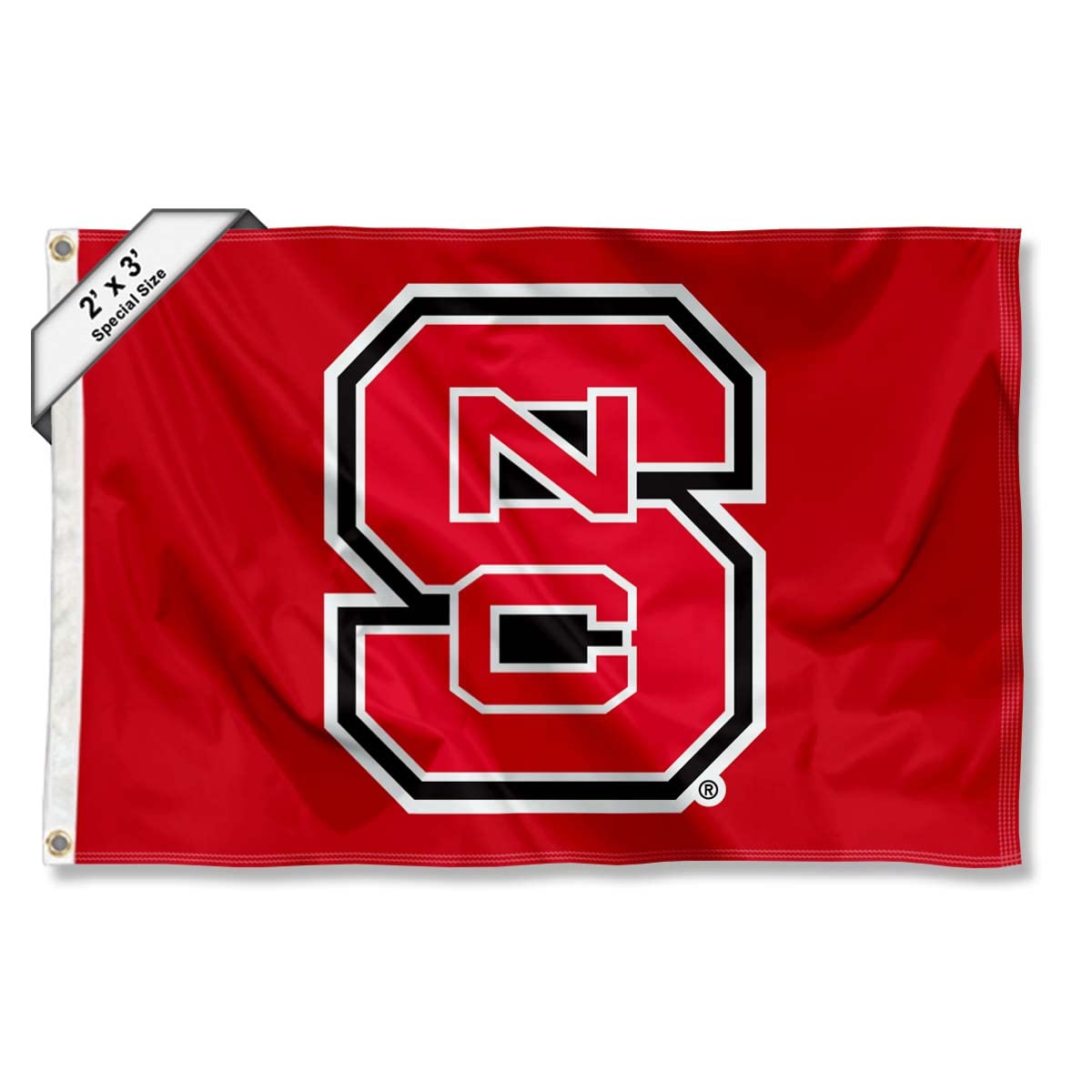 College Flags & Banners Co. North Carolina State Wolfpack Small 2x3 Foot Flag - Sports Collectibles, Sports Memorabilia, Sports Fan Shop, Sports Gifts