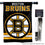 WinCraft Bruins Banner House Flag and 5 Foot Flagpole Set - Sports Collectibles, Sports Memorabilia, Sports Fan Shop, Sports Gifts