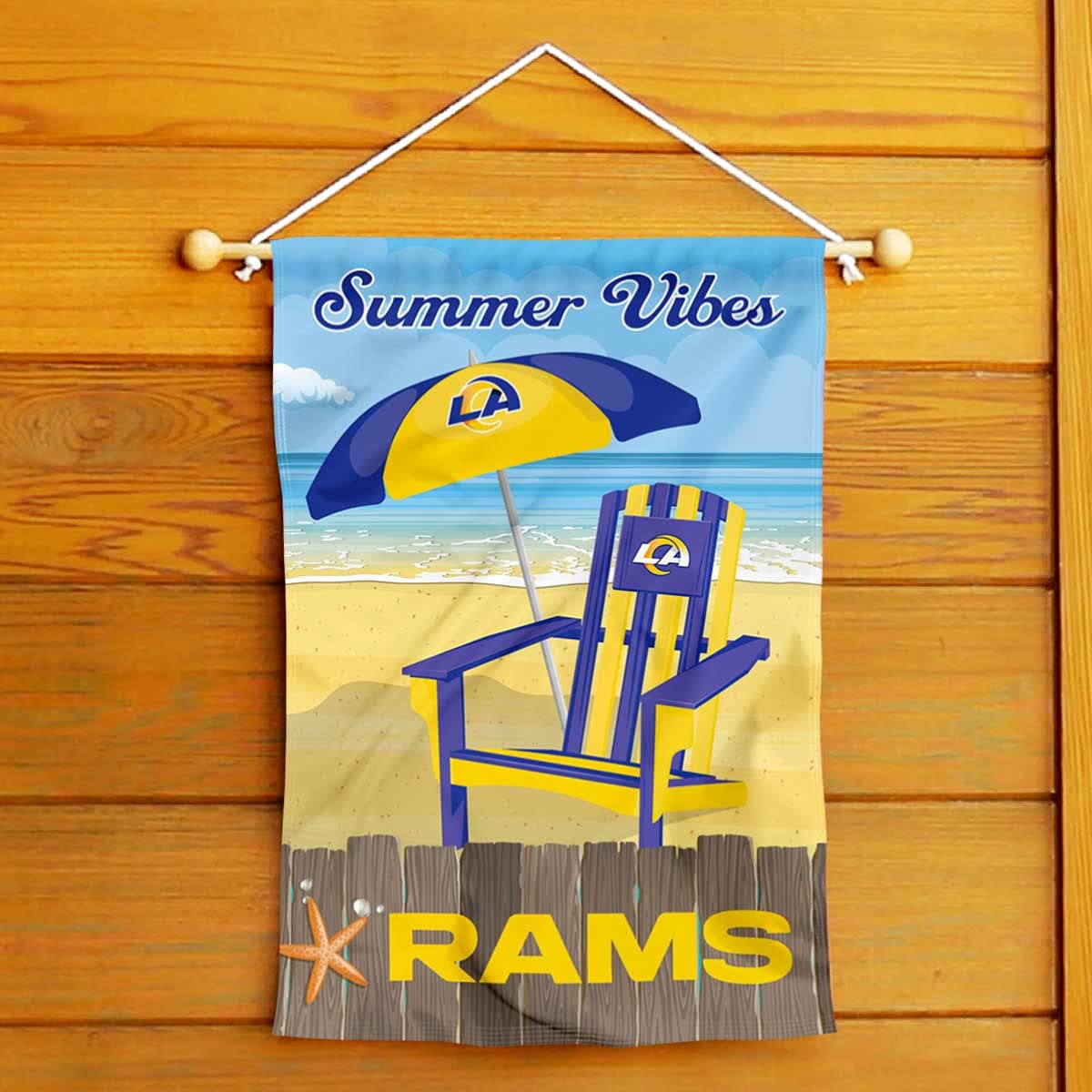 WinCraft Los Angeles Rams Summer Decorative Seasonal Garden Flag Double Sided Banner - Sports Collectibles, Sports Memorabilia, Sports Fan Shop, Sports Gifts