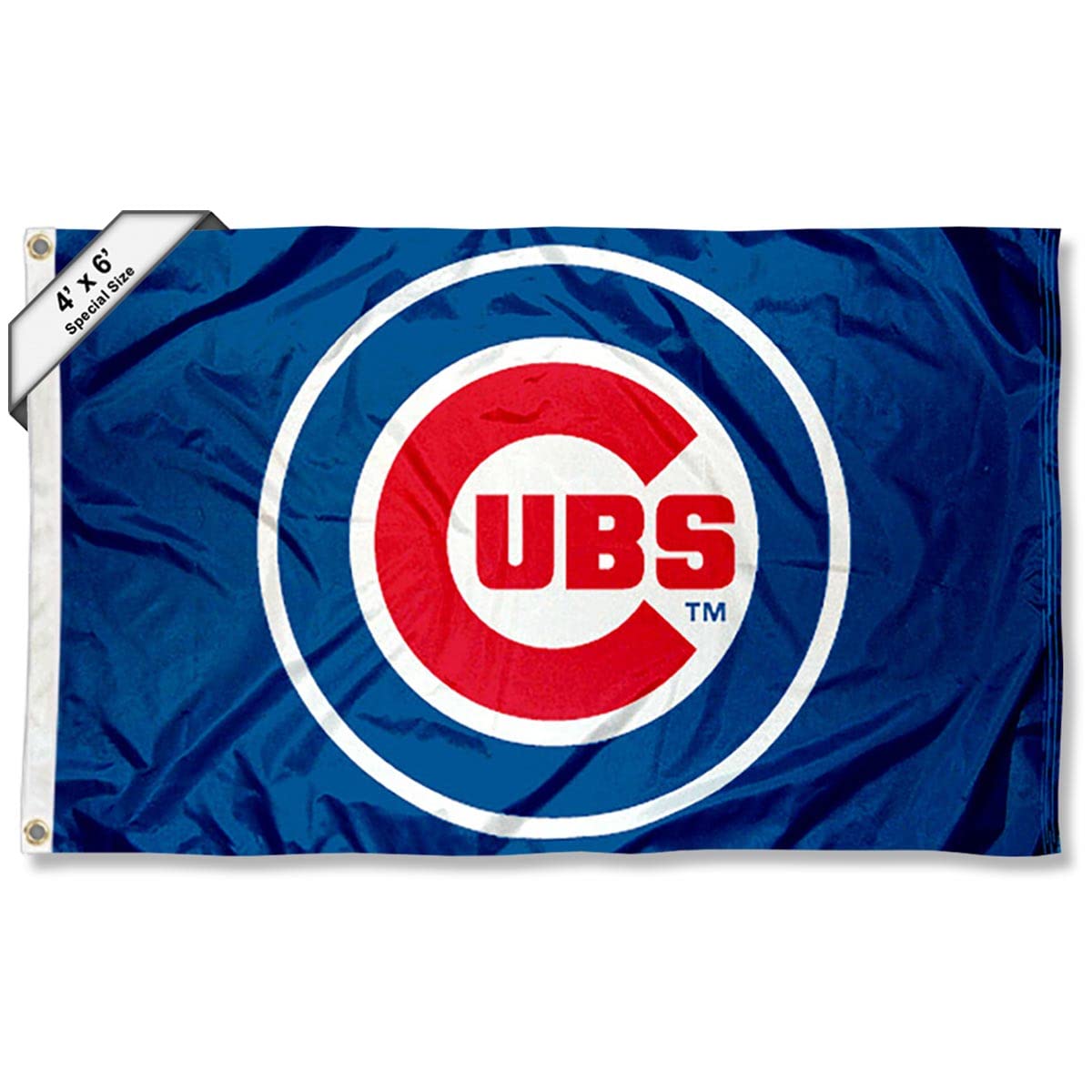 WinCraft Chicago Baseball 4x6 Feet Flag Large Banner - Sports Collectibles, Sports Memorabilia, Sports Fan Shop, Sports Gifts