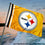 WinCraft Pittsburgh Steelers 2x3 Feet Flag - Sports Collectibles, Sports Memorabilia, Sports Fan Shop, Sports Gifts